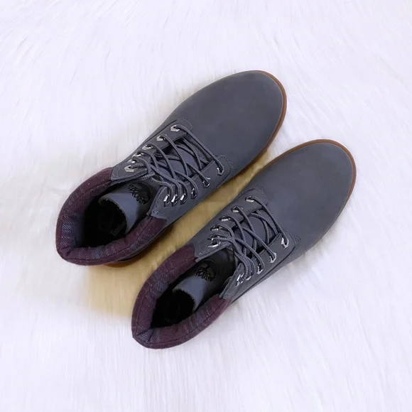 Timberland Linden Woods 6 Inch Waterproof Dark Grey Boots - Picture 3 of 7